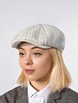 Кепка STETSON арт. 6873702 HATTERAS LINEN STRIPES (кремовый / синий)